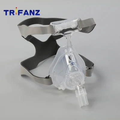 ICU 인공호흡기용 헤드기어가 있는 재조정 가능한 실리콘 Niv 마스크